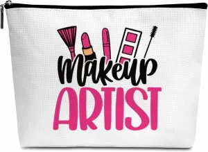 Makeup Bag Gifts for Women, Makeup Artist Cosmetic Pouch, Makeup Lover Gifts, Birthday Graduation Friendship Gift for Woman Girl Mom Daughter Besties(pink)-A01