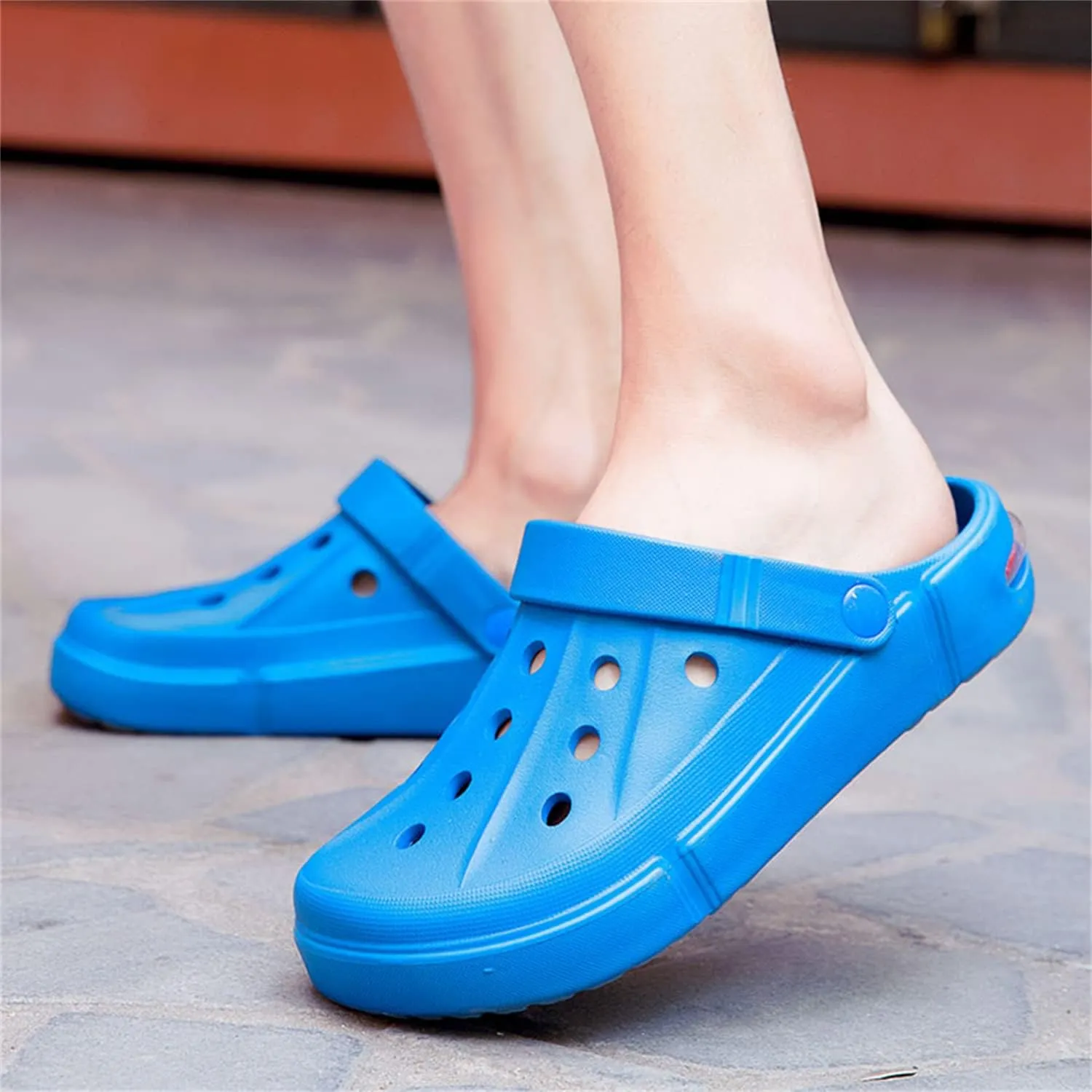 MDPCX Women's Men's Garden Clogs Breathable Shoes Bathing Shoes Beach Shoes Water Shoes Footwear Slippers Walking Shoes Home Travel Shoes