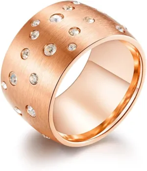 Men Jewelry Rings, Men Hip Hop Jewelry Gypsophila Stainless Steel Classic Design Ring for Birth