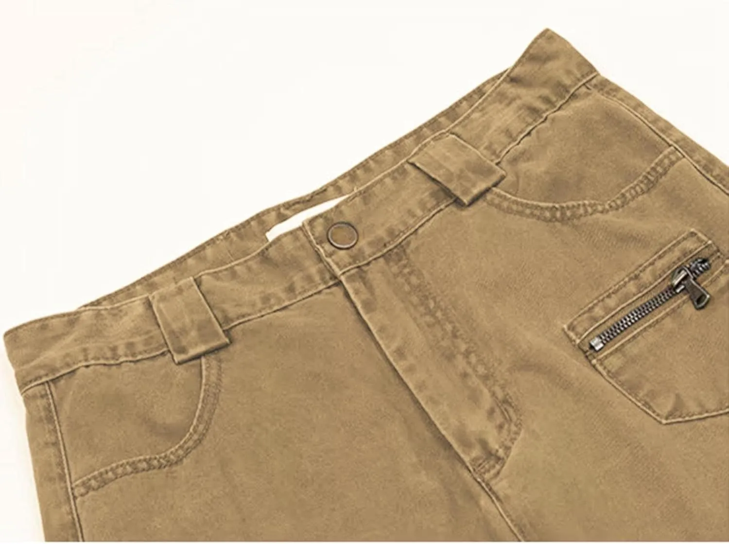 Mens Fashion Street Maxi Cargo Trousers Casual Versatile Hipster Pants Plus Size Multi Pocket Trendy Military Combat Overalls