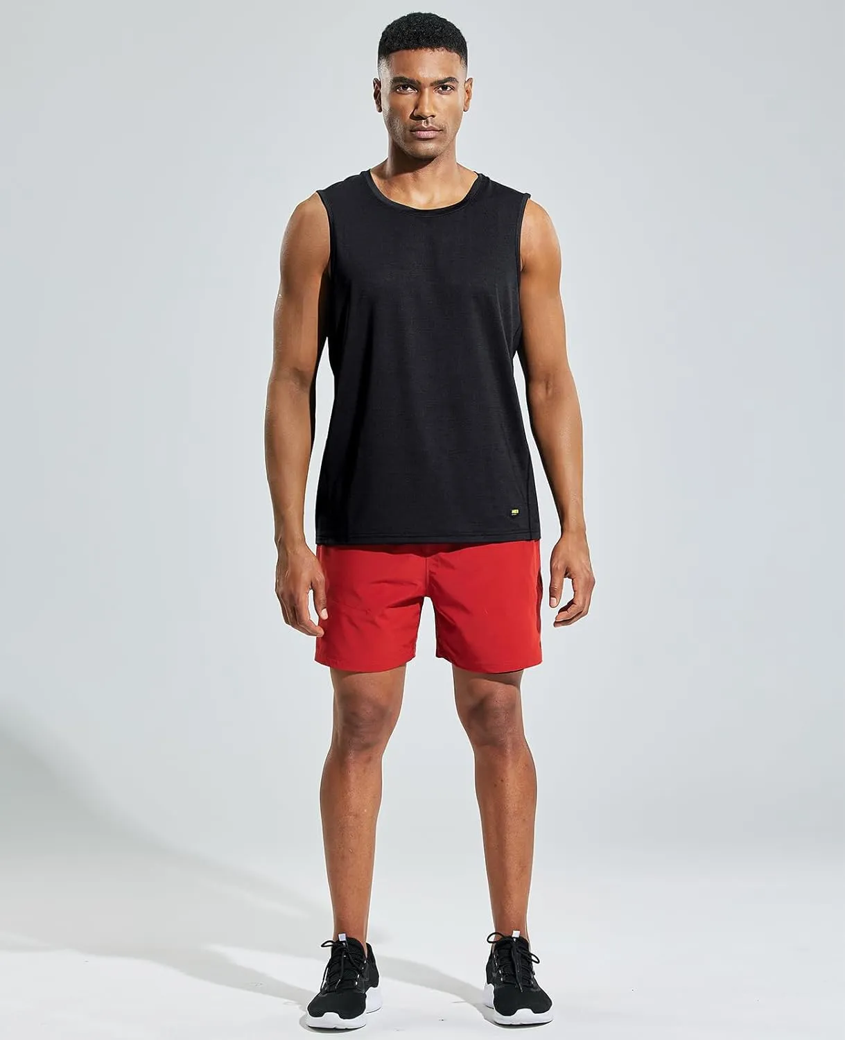 MIER Mens Sleeveless Tank Top Dry Fit Workout Muscle Tee Shirt for Running Athletic Gym Sports Training, Moisture Wicking