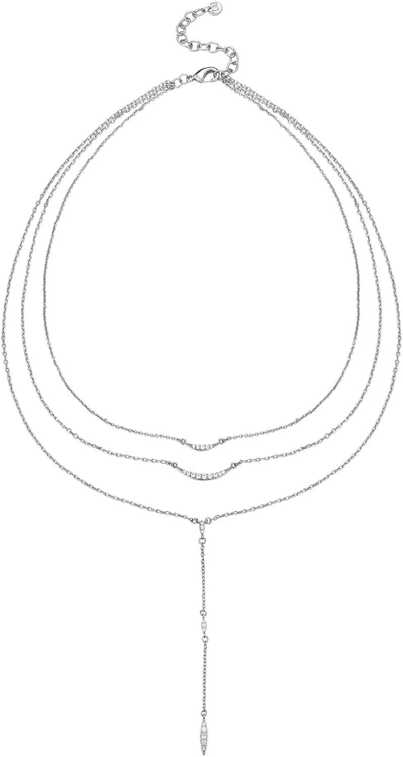MINDDHA 14K Gold Plated Layering Necklaces | Minimalist Pendant Design | Stylish Y Pendant Necklace for Women | 15"/18"   3 inches Extender