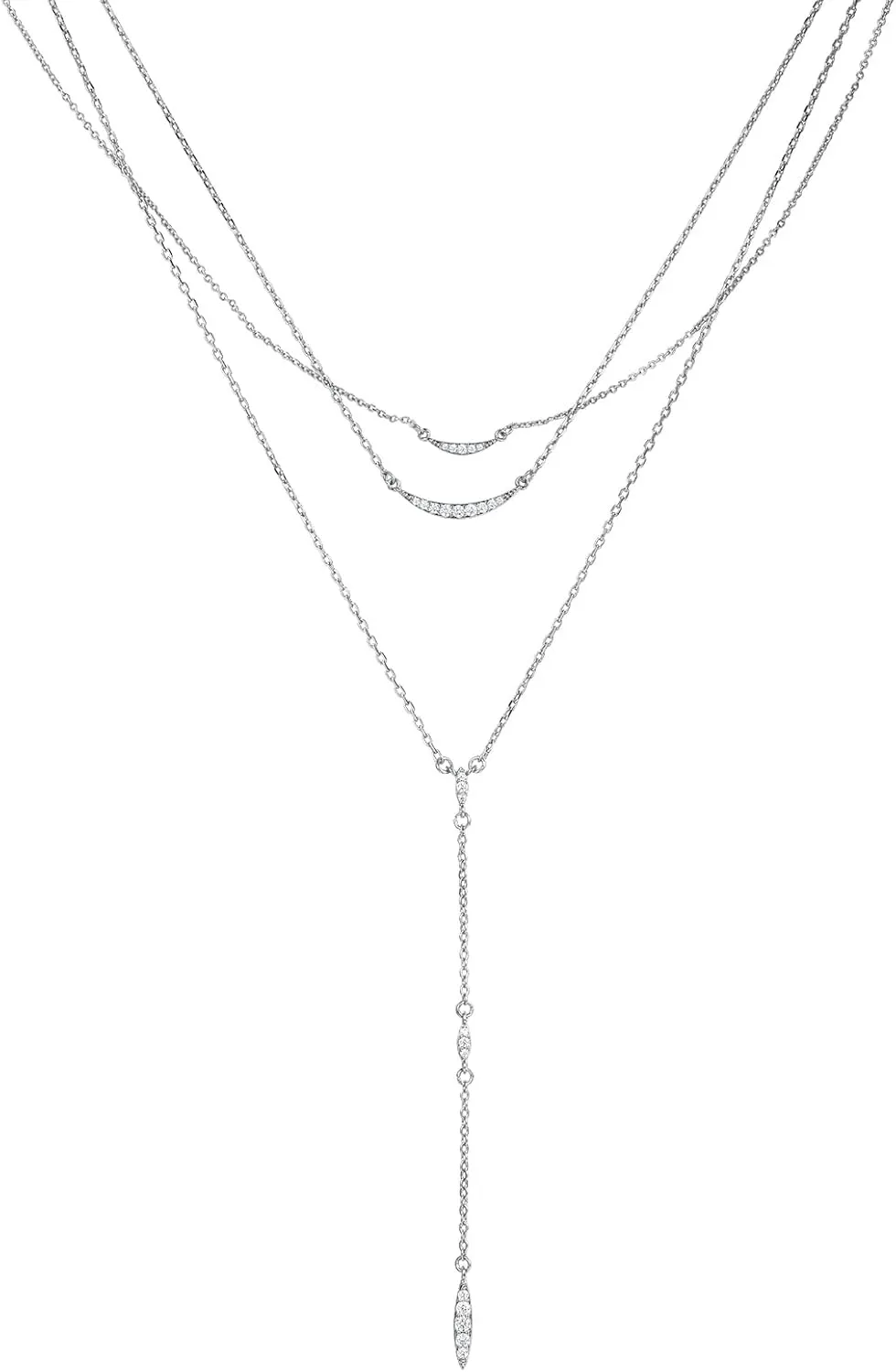 MINDDHA 14K Gold Plated Layering Necklaces | Minimalist Pendant Design | Stylish Y Pendant Necklace for Women | 15"/18"   3 inches Extender