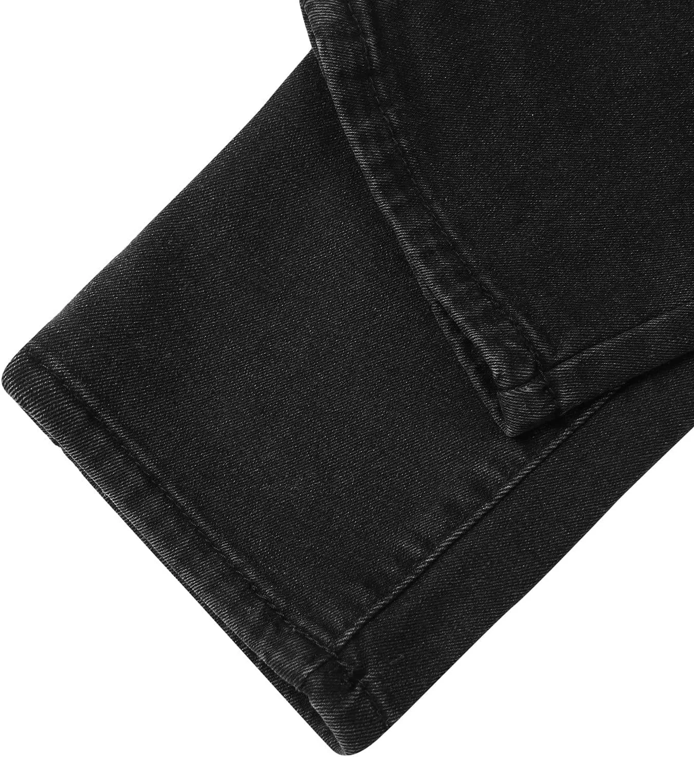 Muscularfit Men's Pants Casual Slim Fit Distressed Straight Legs Fashion Solid Jeans with Broken Hole Trendy Clothes 2023
