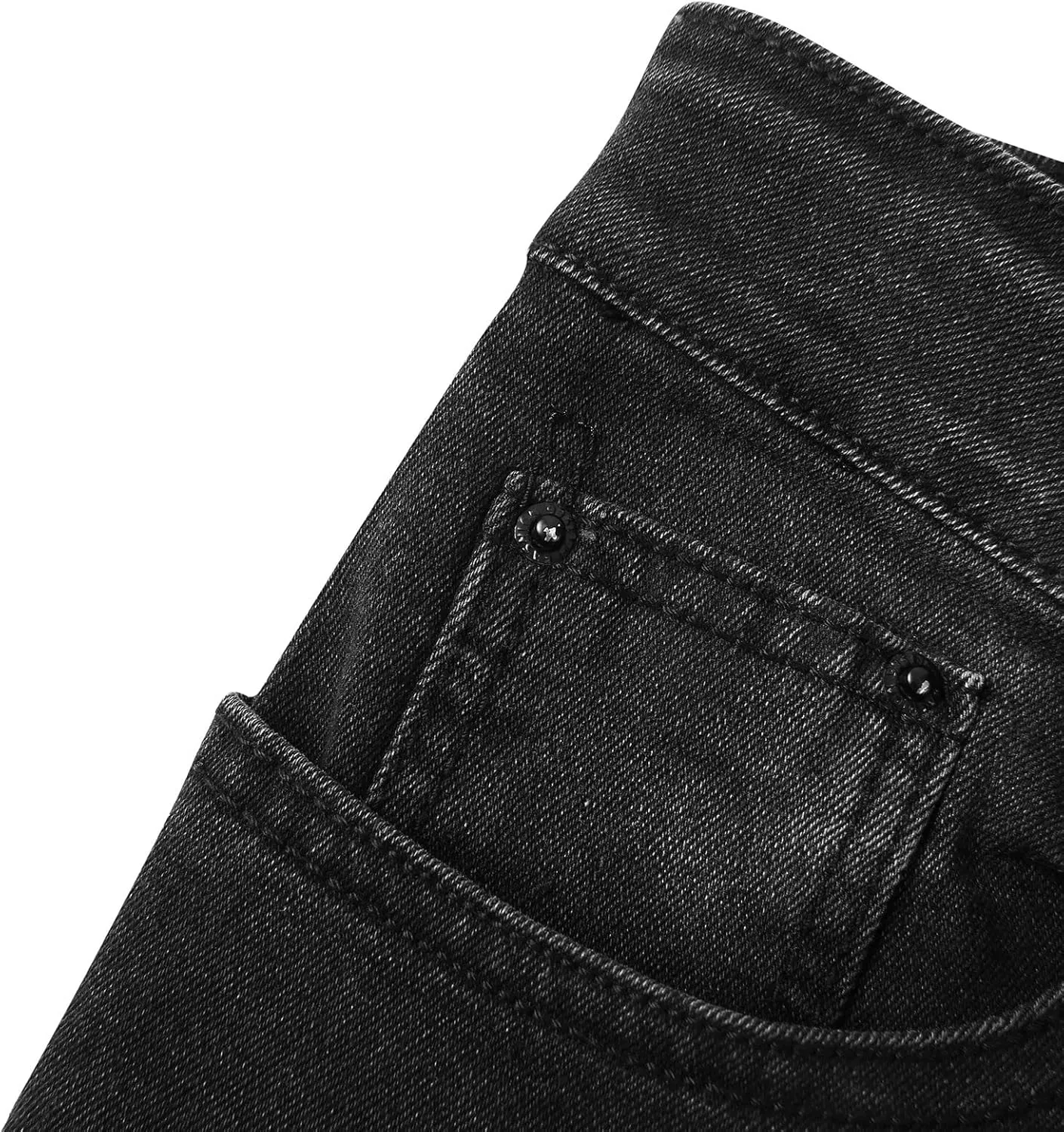 Muscularfit Men's Pants Casual Slim Fit Distressed Straight Legs Fashion Solid Jeans with Broken Hole Trendy Clothes 2023
