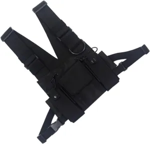 NOLITOY Strap Pouch Cool Chest Bag Vest Pouch Fashion and Cool Hip Hop Vest for Men and Women Business Outdoor