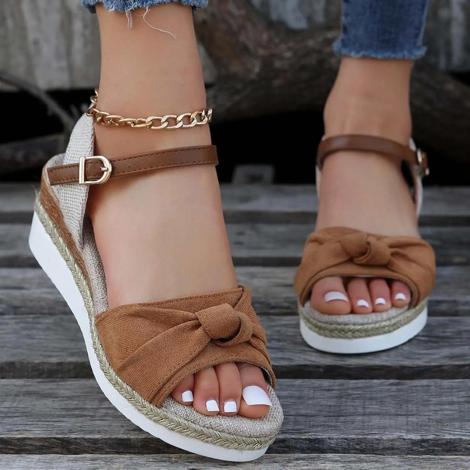 Orthopedic Platform Wedge Sandals for Women Summer Dressy 2025 Open Toe Strap Platform Ankle Sandals with Arch Support Wedge Summer Beach Sandals Dress Shoes Comfortable Outdoor Shoes