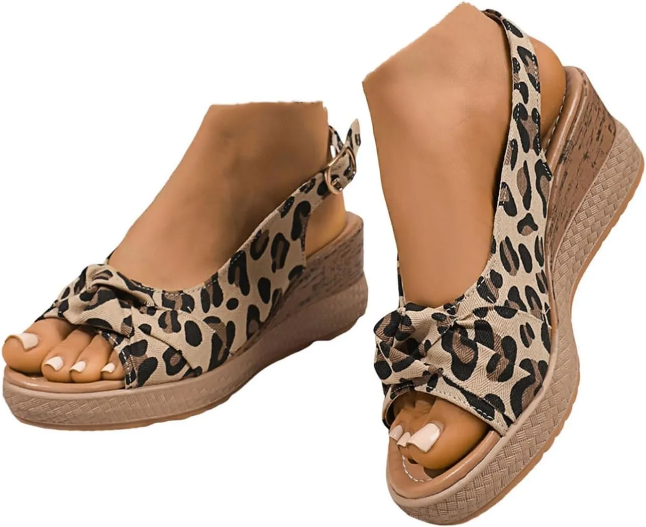 Orthopedic Sandals for Women,Casual Comfort Breathable Open Toe Mesh Thick Sole Backless Sandals 2025 Summer Comfortable Memory Foam Non Slip Beach Ankle Strap Platform Shoes