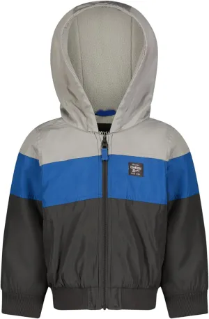 OSHKOSH B'GOSH Boys' Sporty Bomber Jacket with Fleece Hood and Lining
