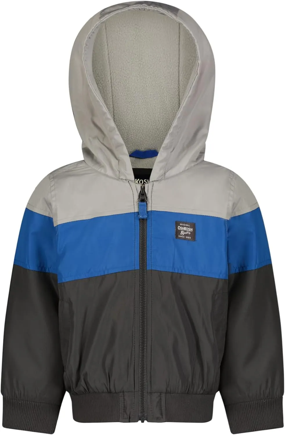 OSHKOSH B'GOSH Boys' Sporty Bomber Jacket with Fleece Hood and Lining