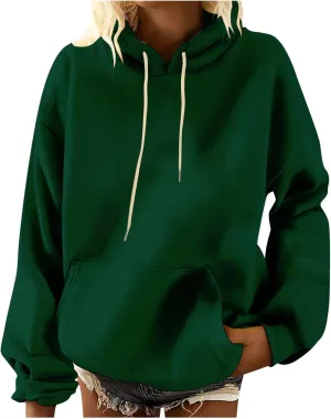 Oversized Hoodies for Women 2024 Trendy Off Shoulder Long Sleeve Oversized Sweatshirt Unisex Sporty Workout Hoodie
