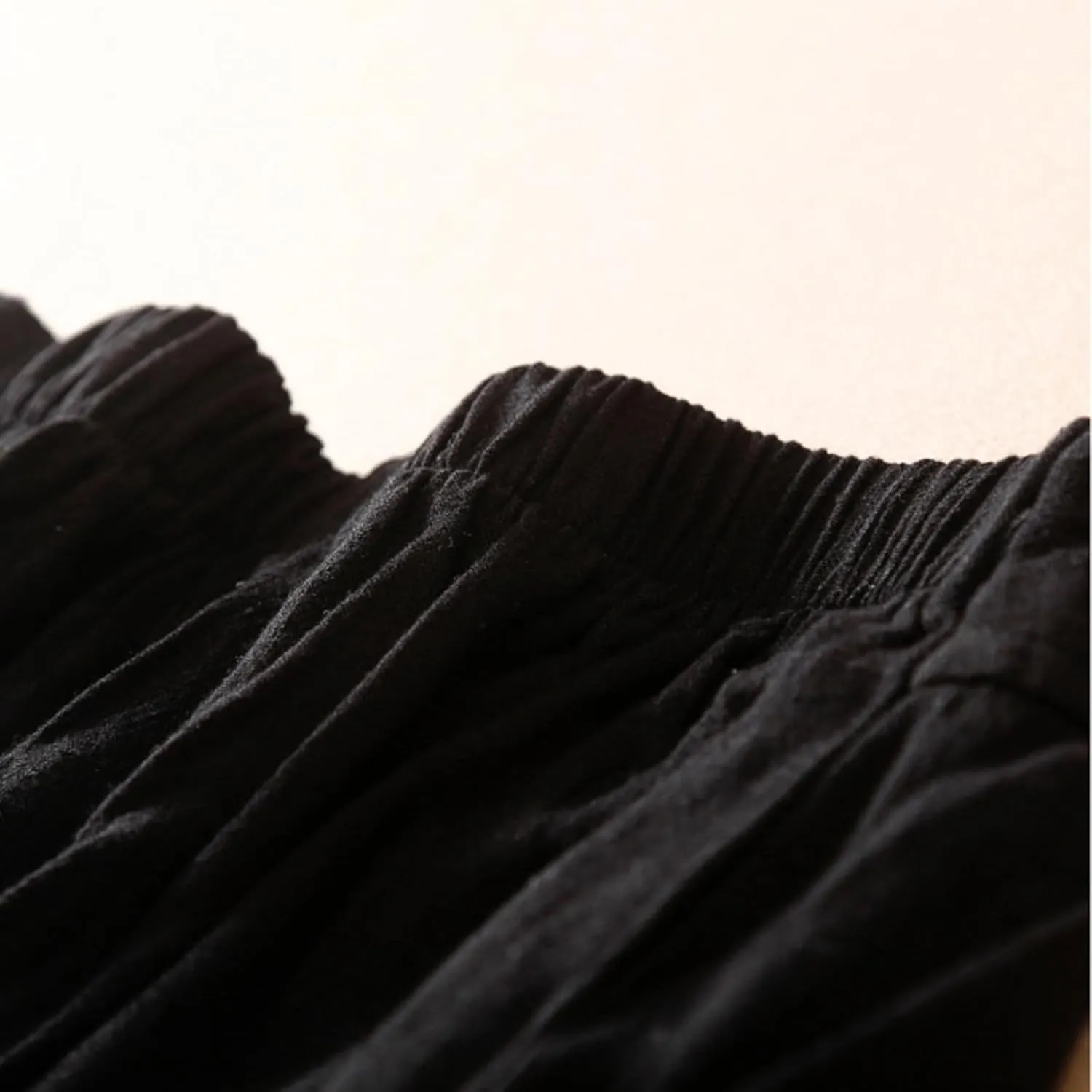 Palazzo Pants for Women Elastic High Waisted Pants Summer Linen Wide Leg Lounge Trousers Sporty Joggers