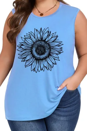 Plus Size Tops for Women Sleeveless Summer Tank Top Loose Fit Casual Tunics Shirts 1XL - 5XL
