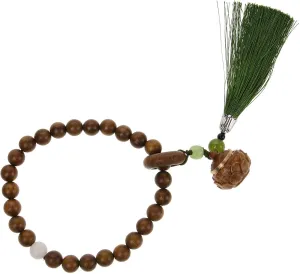 Prayer Beads Rope Bracelet Wooden Beads Rosary Jewelry Decorative Wristband Bracelet Catholic Jewelry with Tassel