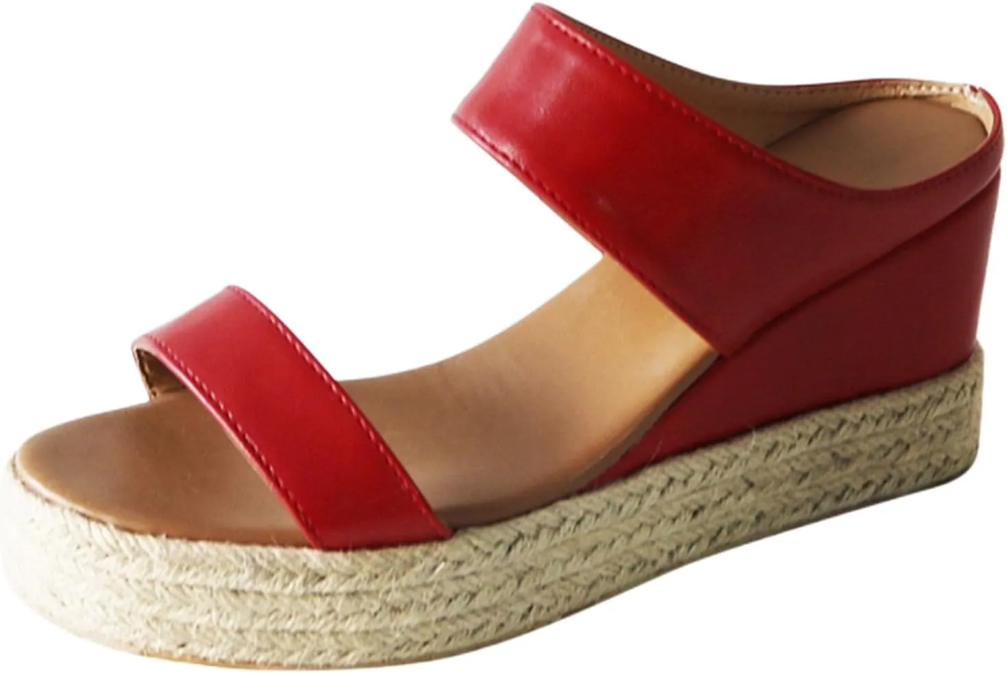 Sandals for Women Platform Wedge Open Toe Low Heel Beach Flats Ankle Chelsea Dress Shoes Orthopedic Casual Summer Dressy Wedges Buckle Strap Leather Espadrilles Heels Sandal Strappy Slip on
