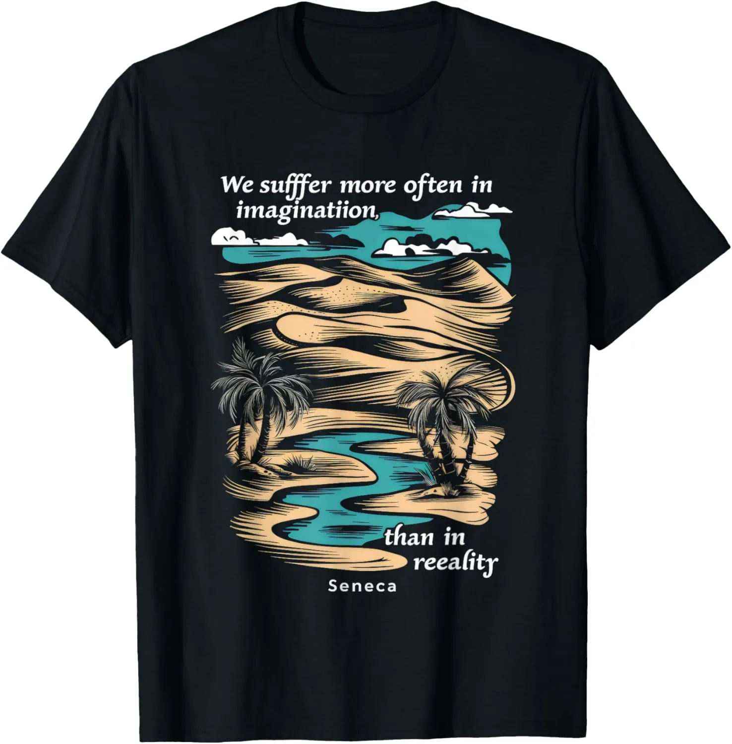 Seneca Stoic Philosoper Stoicism Quote Cool Motivational T-Shirt