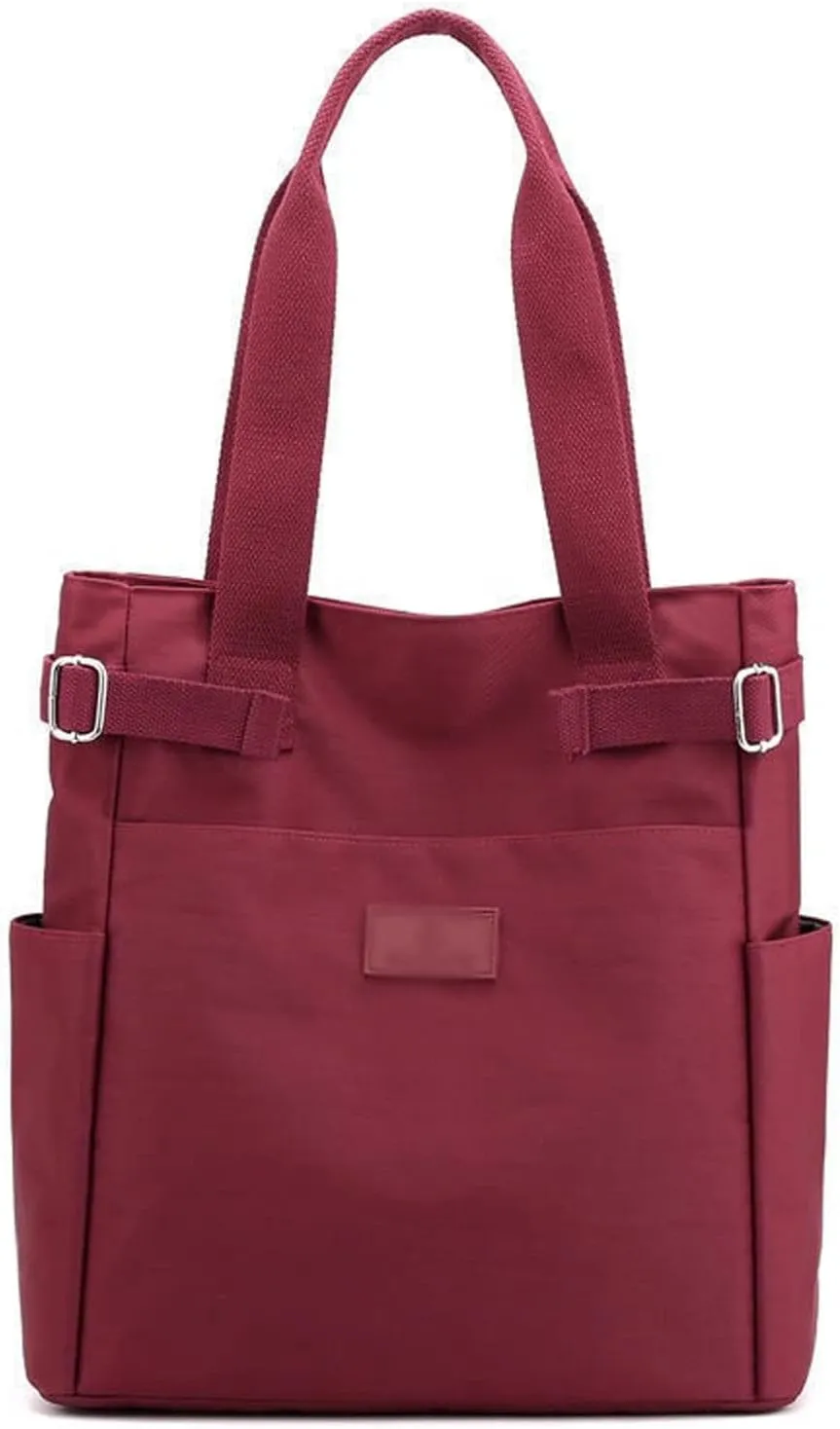 Shoulder bag Women's Canvas Bag Women's Shoulder Bag Cloth Bag Women's Large Capacity Casual Bag (Red)