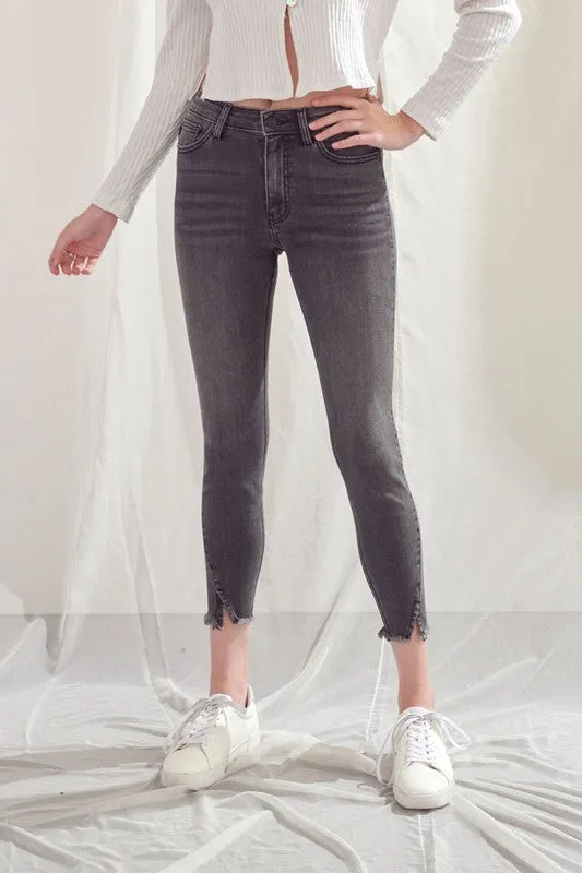 Skinny ankle mid rise jeans
