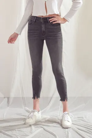 Skinny ankle mid rise jeans