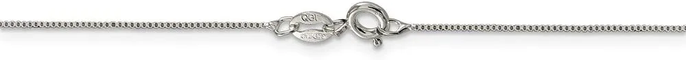 Solid 925 Sterling Silver .6mm Box Chain Necklace