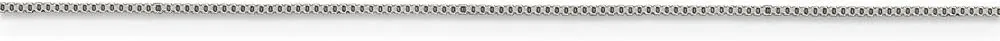 Solid 925 Sterling Silver .6mm Box Chain Necklace