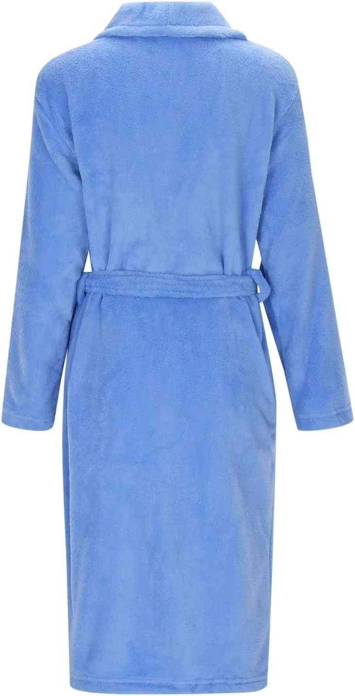 Terry Cloth Robes For Women Plus Size Soft Kimono Hooded Plush Shower Spa Bathrobe Long Sleeve Loungewear Nightgown