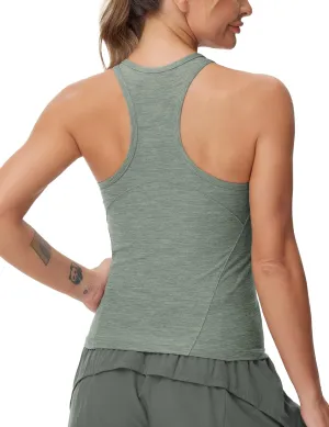 THE GYM PEOPLE Women's Racerback Workout Tank Tops Slim Fit Soft Sleeveless Yoga Shirts