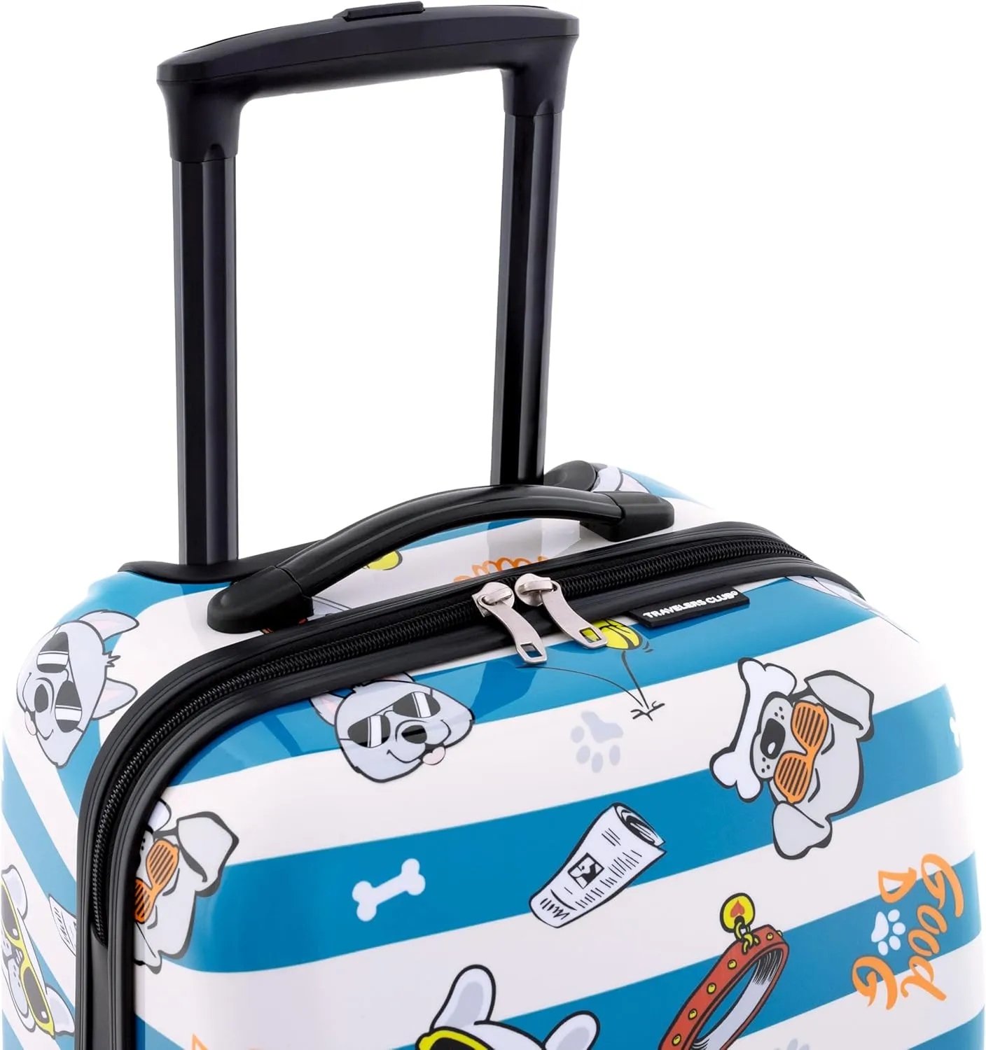 Travelers Club 5 Piece Kids' Luggage Set, Cool Dog