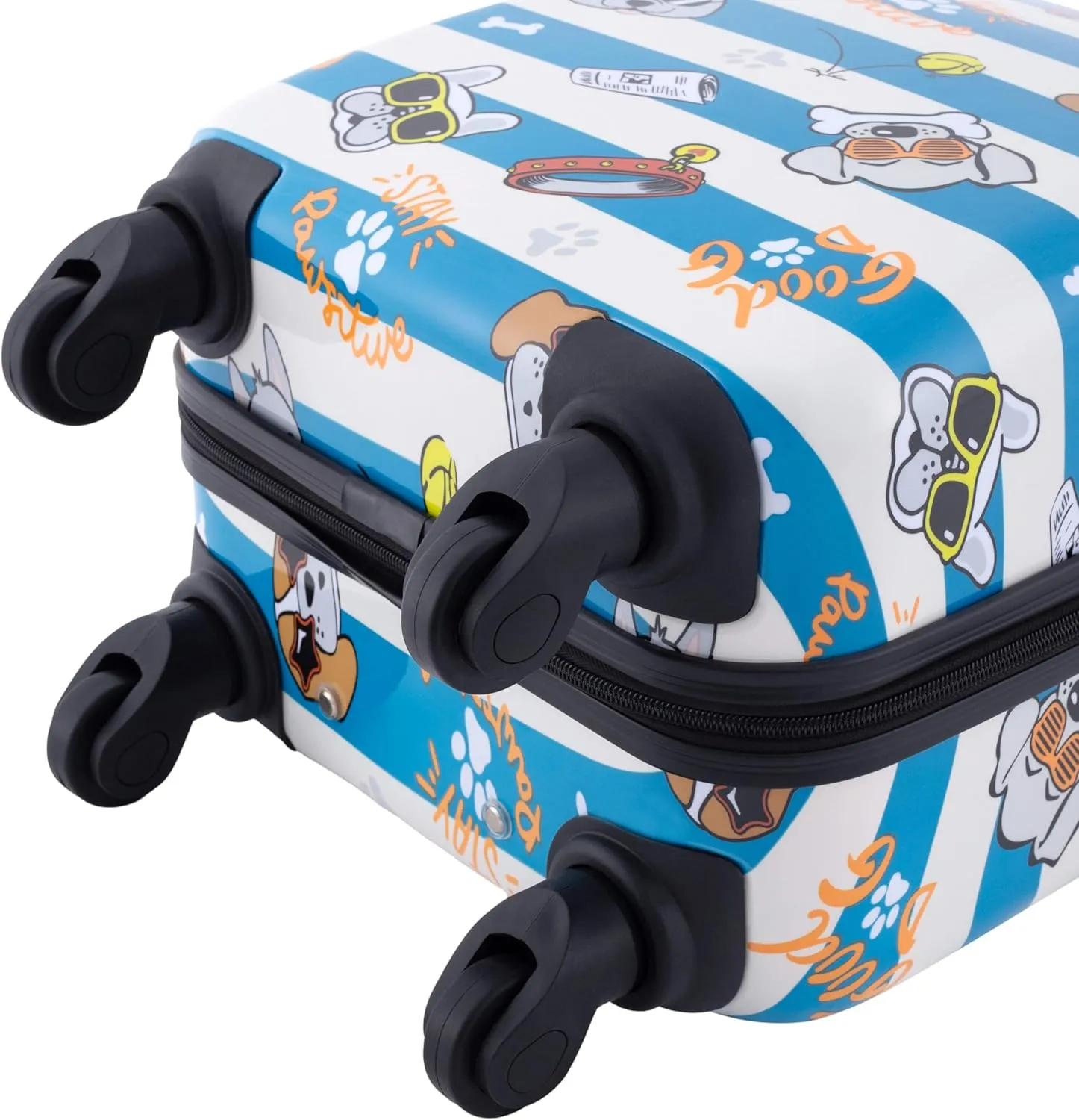 Travelers Club 5 Piece Kids' Luggage Set, Cool Dog