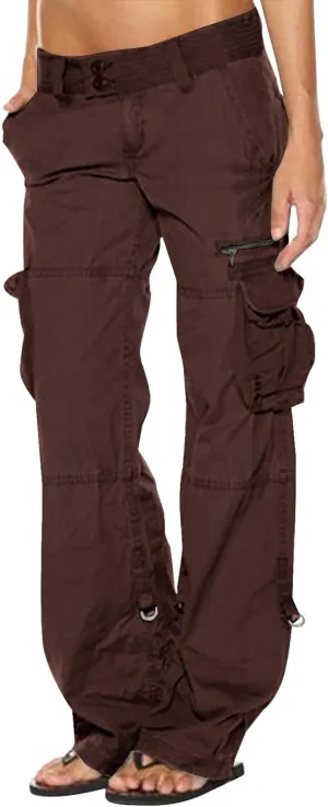 Uillui Womens Relaxed Fit Baggy Cargo Pants Y2K Teen Girls Trendy Low Waist Parachute Pants Wide Leg Trousers Hiking Pants