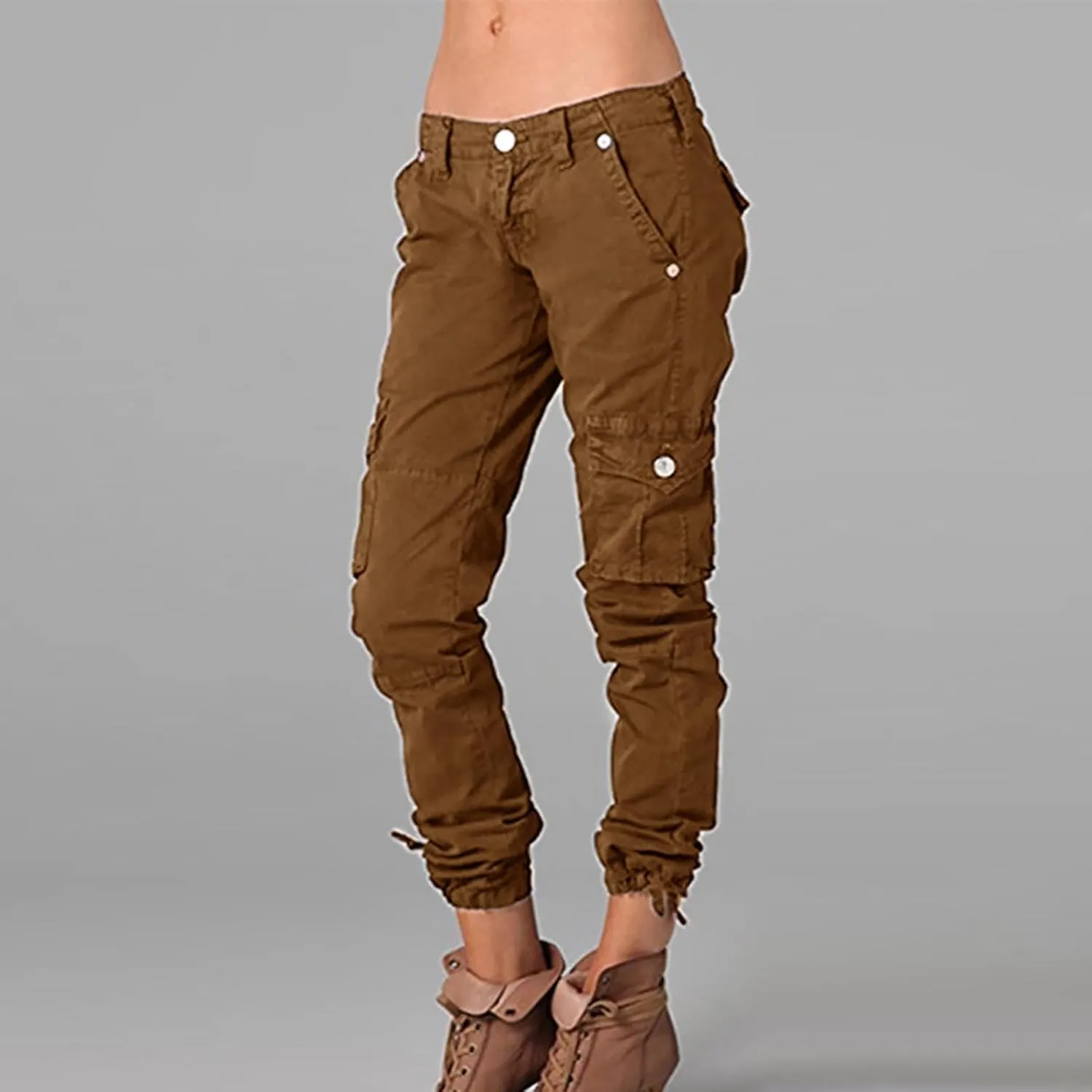 Wide Leg Pants Casual Trousers Belt Casual Zipper Pocket Without Design Color Yoga Pants Womens Cargo Pants Y2K