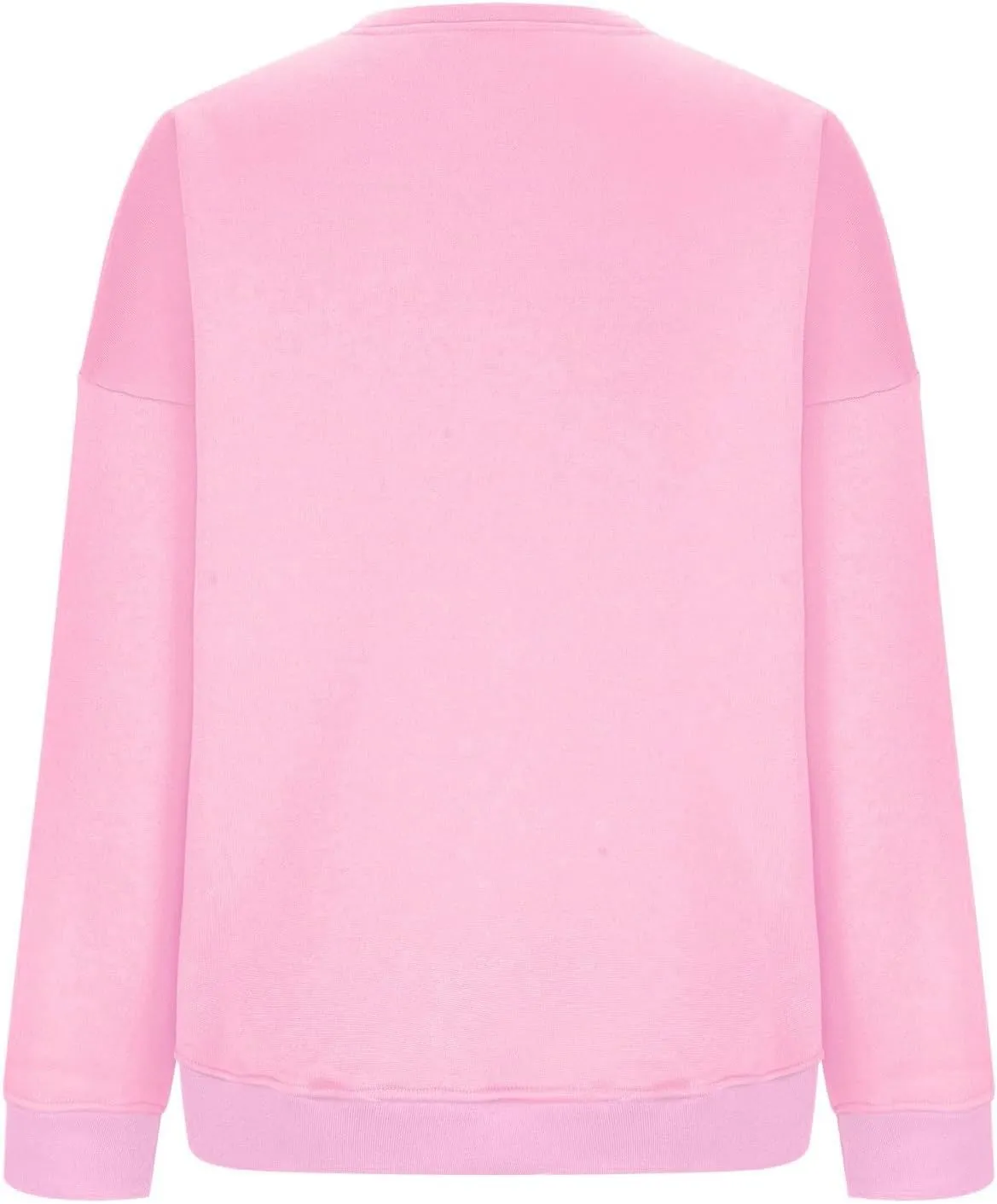 Women Crew Neck Sweatshirts Drop Shoulder Fleece Oversized Sweatshirts Long Sleeve Casual Loose Pullover Cozy Sweater