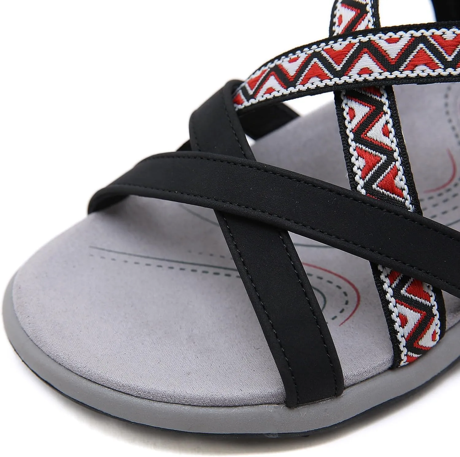 Women Hiking Walking Sport Sandal Open Toe Summer Casual Fashion Lightweight Comfortable Arch Support Athletic Camping Footwear Beach Outdoor Vacation Non Slip Sandals