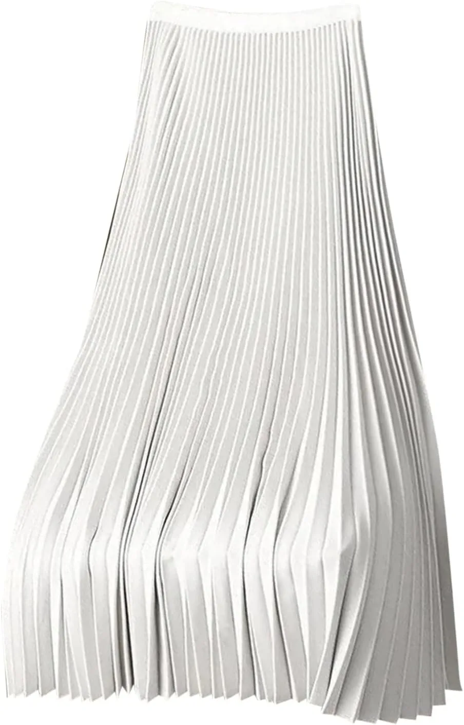 Women Long Pleated Skirt Plus Size Midi Skirts High Waisted Maxi Skirt Flowy Metallic Skirt A Line Cocktail Skirt