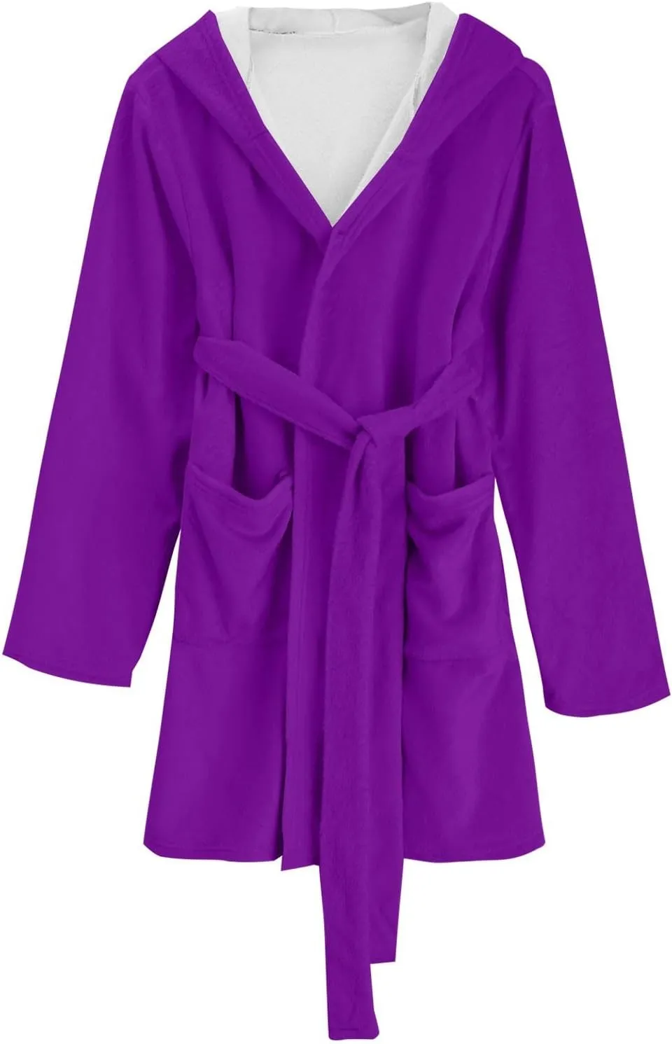 Women Long Robe Winter Sleepwear for Women Warm Womens Robes Long Zipper Front Fluffy Robes Plush Mid Length