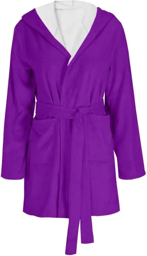 Women Long Robe Winter Sleepwear for Women Warm Womens Robes Long Zipper Front Fluffy Robes Plush Mid Length