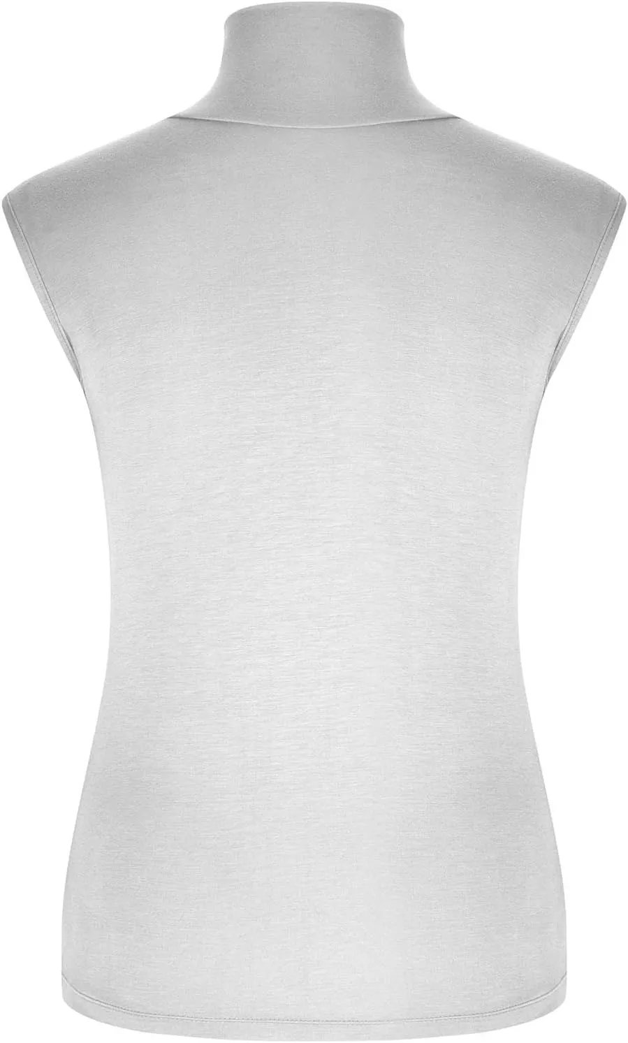 Women Soft Modal Tank Tops Mock Turtleneck Sleeveless Shirts Ruched Stretchy Summer Casual Fitted Basic Vest Blouses