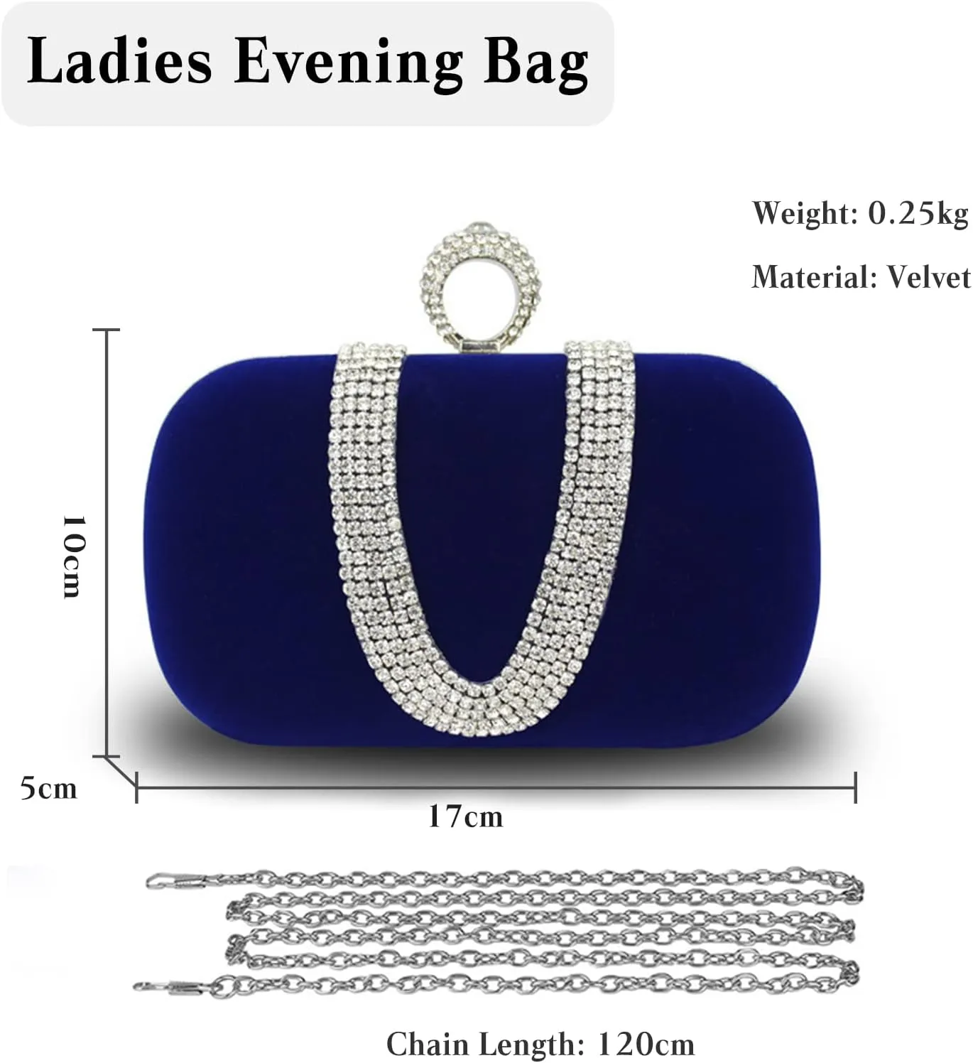 Women Velvet Evening Bag Sparkly Rhinestone Clutch Bag Bridal Wedding Purse Charming Glittering Handbag