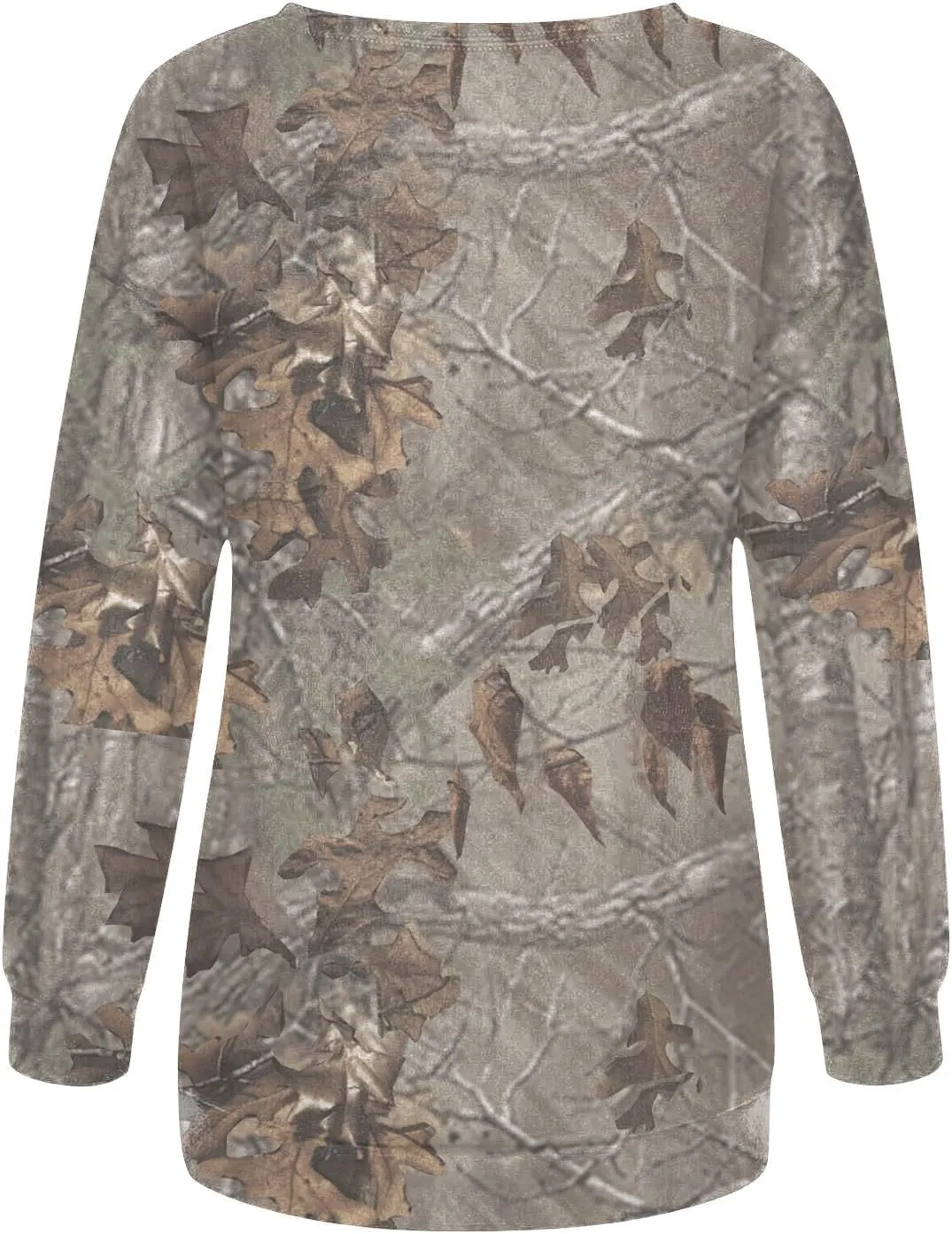 Womens Camo Oversized Sweatshirts Y2k Graphic Sweater Crewneck Long Sleeve Pullover Shirts