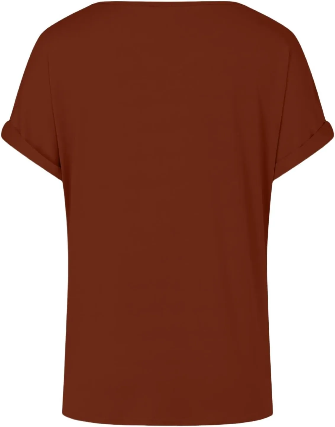 Women's Comfy Casual Summer Tops Short Sleeve V Neck Blouses T Shirts Twist Knot Basic Tees