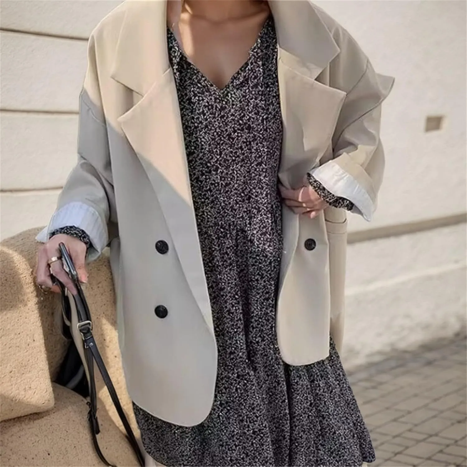 Women's Lightweight Suede Fitted Motorcycle Jacket Zip-up Cropped Coats Casual Faux Leather Asymmetrical Outerwear