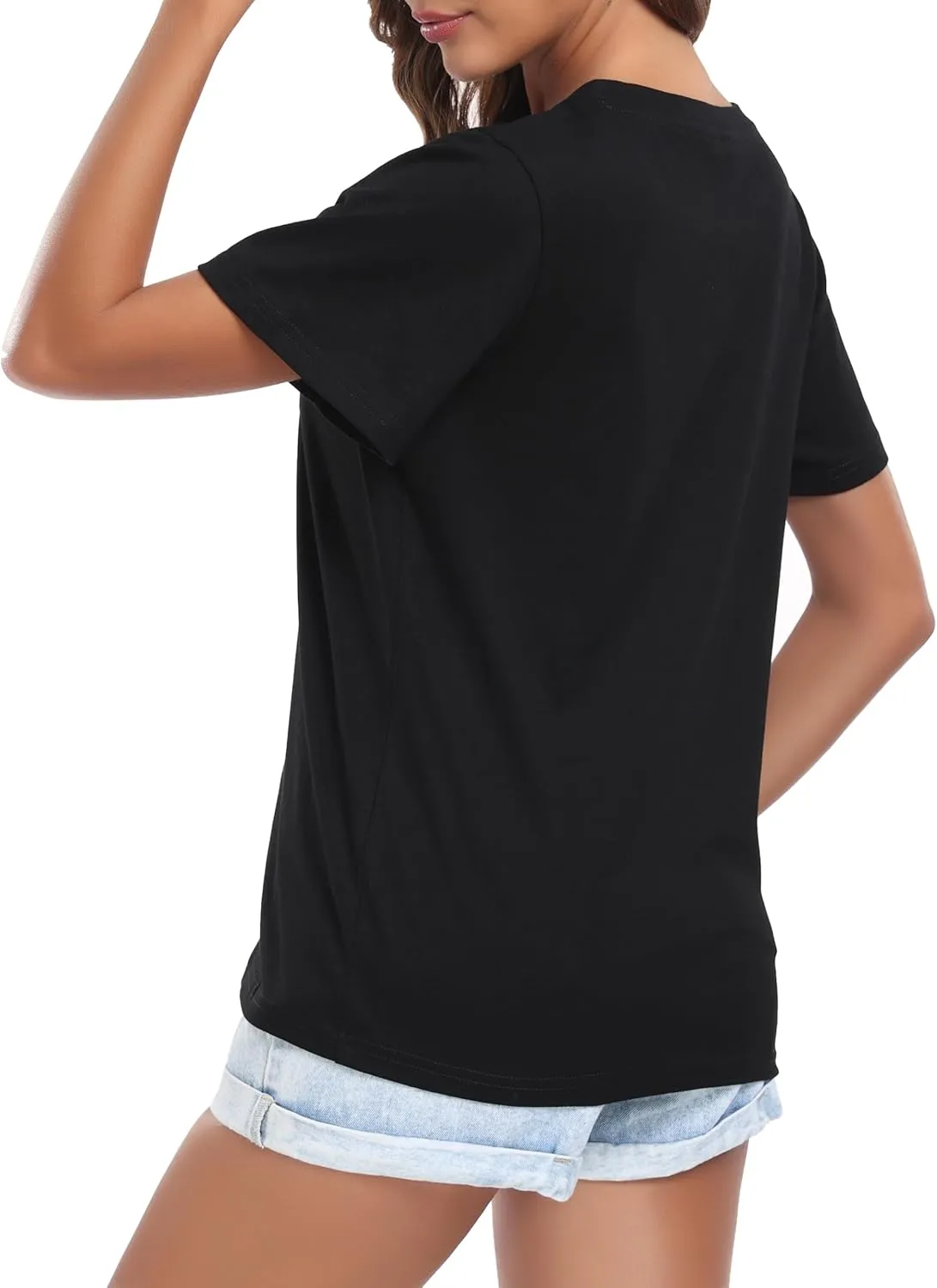 Women's Mexican Shirts Embroidered Tops Floral Tunic Summer T Shirt Short Sleeve Top Cotton Peasant Blouse