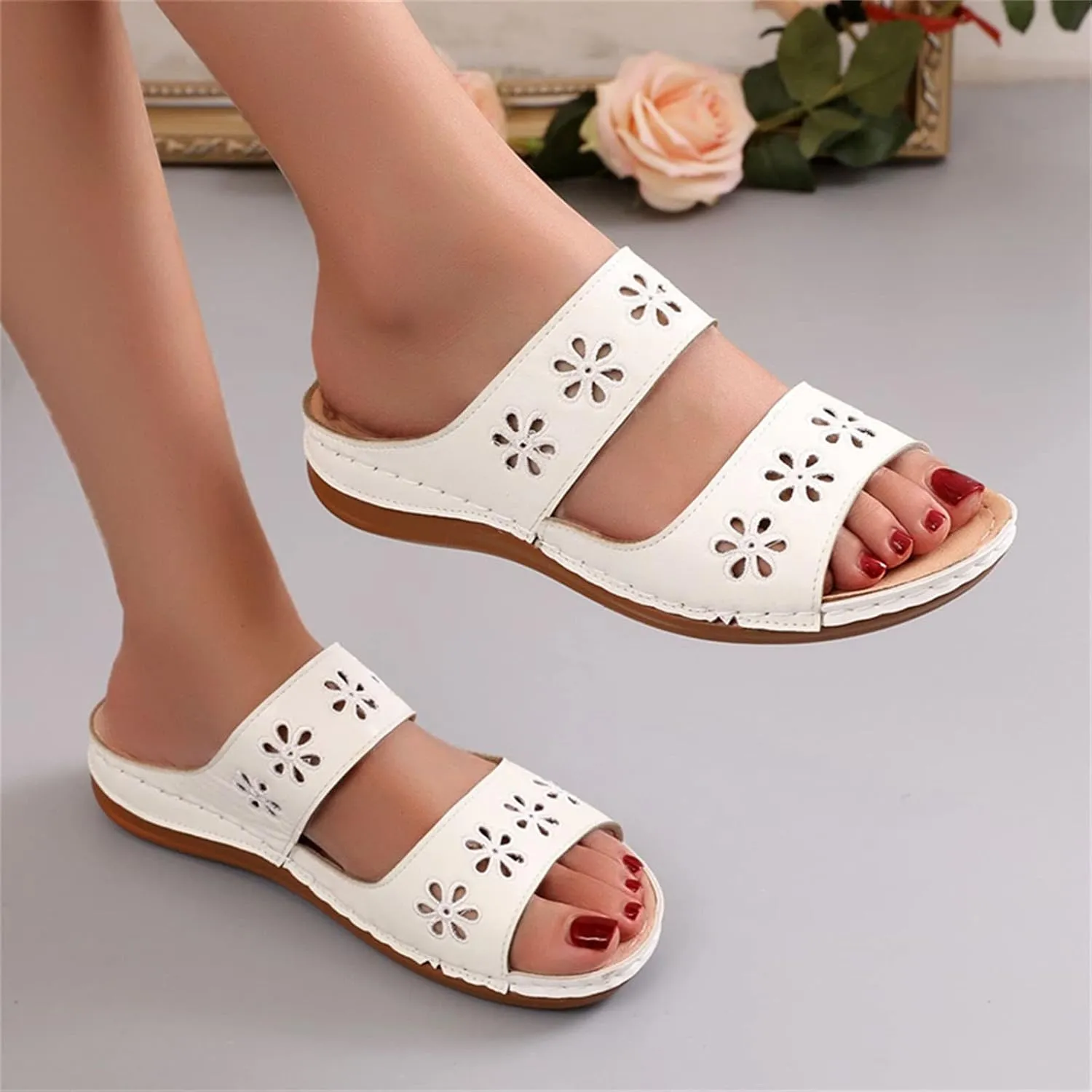Womens Orthopedic Dress Sandals Orthopedic Supportive Slippers for Women Arch Support Flip Flops Arch Support Orthopedic Womens Black Shoes Dressy Casual Sandals Orthopedic Flip Flops Women Sandals