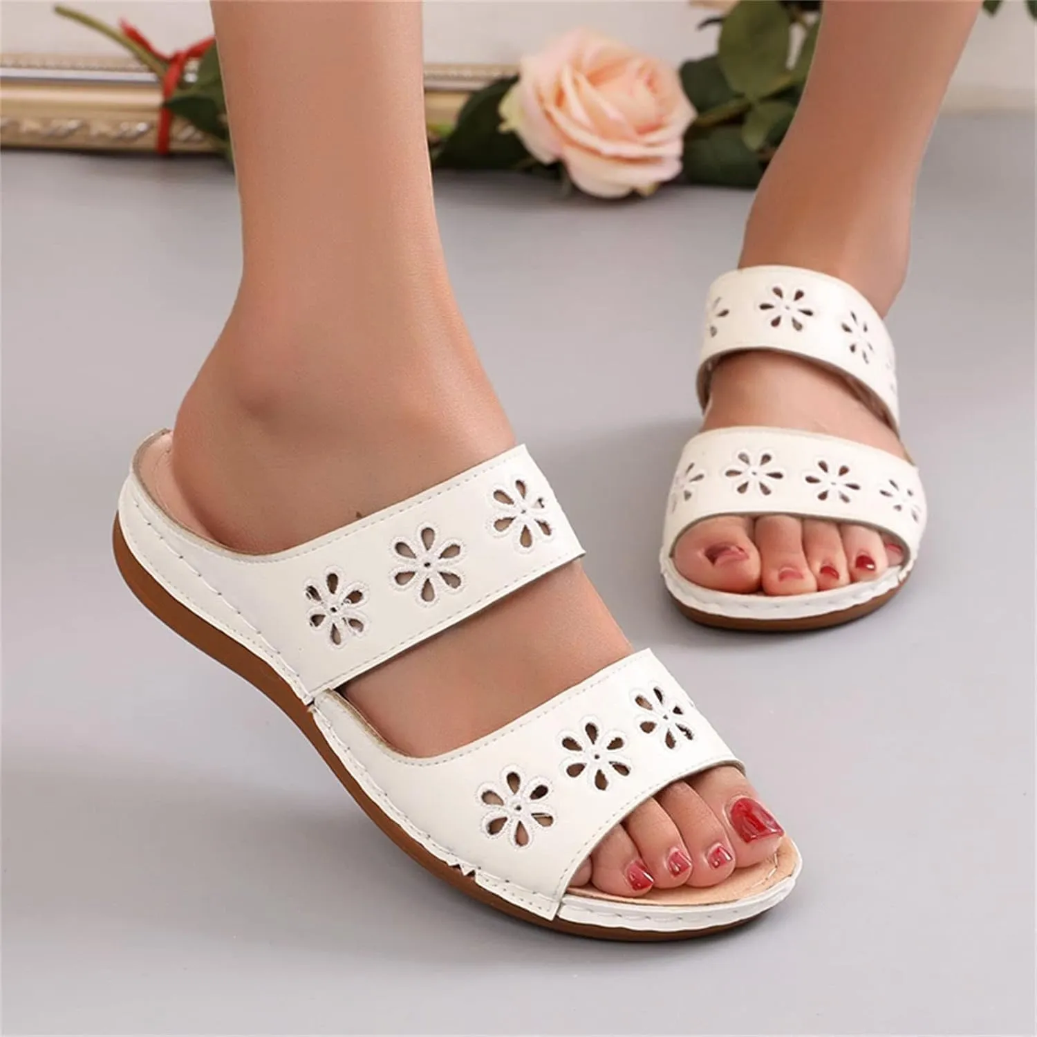 Womens Orthopedic Dress Sandals Orthopedic Supportive Slippers for Women Arch Support Flip Flops Arch Support Orthopedic Womens Black Shoes Dressy Casual Sandals Orthopedic Flip Flops Women Sandals