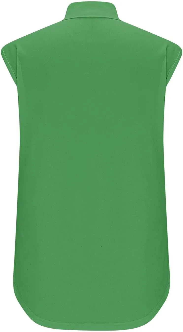 Women's Quarter Zip Athletic Tank Tops Sleeveless Workout Shirts Summer Casual 1/4 Zip Baseball Tennis Top