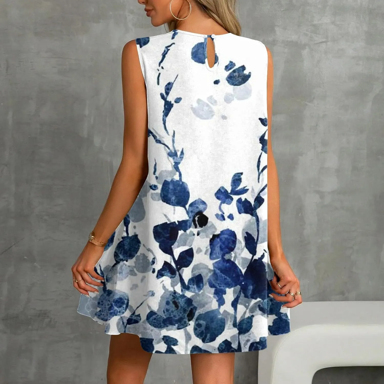 Womens Summer Dresses Casual Cap Sleeve Spring Ruffle Mini Sporty Sweatshirt Trendy Tshirt Dress