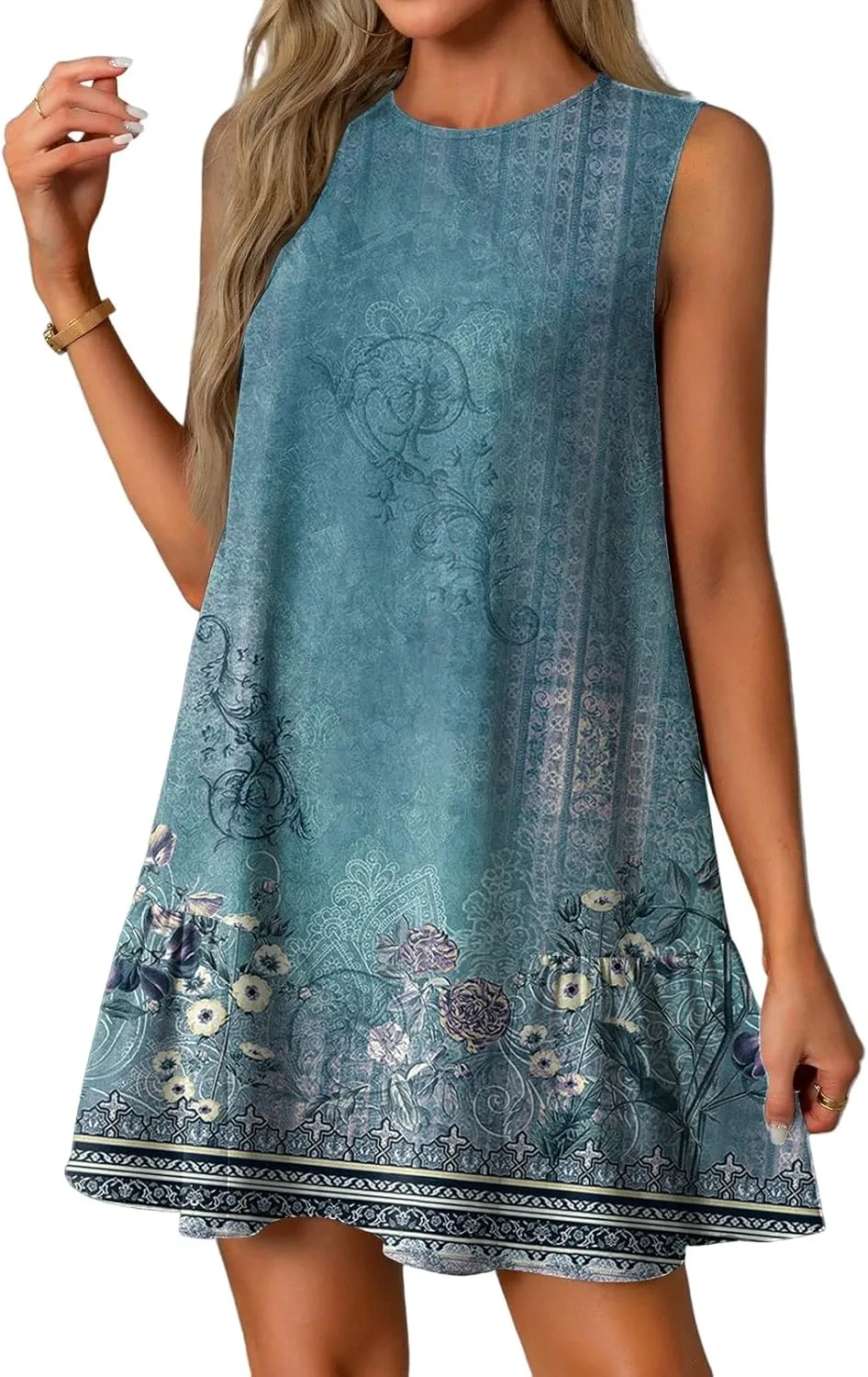 Womens Summer Dresses Casual Cap Sleeve Spring Ruffle Mini Sporty Sweatshirt Trendy Tshirt Dress