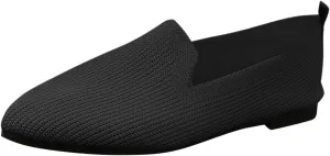 Women's Summer Flat Shoes Mesh Pointed Toe Solid Color Casual Shoes Lightweight Breathable Dressy Casual Shoes for Ladies