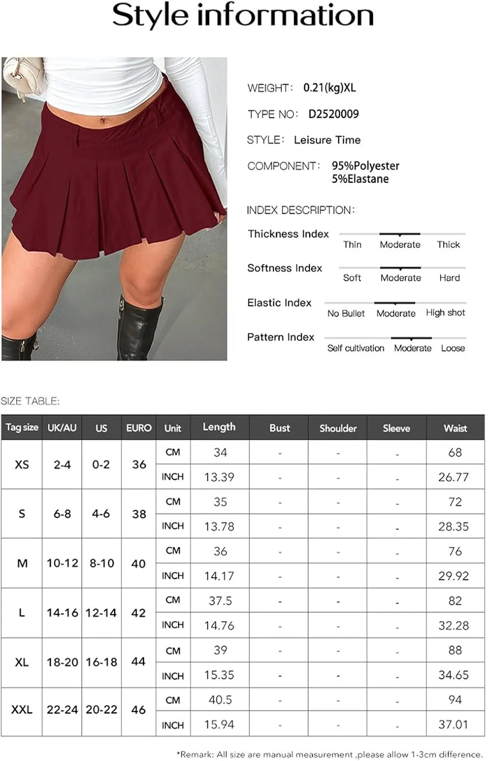 Womens Summer Y2K Pleated Skirt High Waisted Mini Tennis Skirts for WomenLightweight Pickleball Skater Cheer Skorts