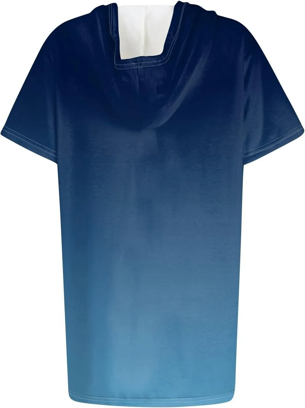 Womens Tunics to Wear with Leggings Oversized Outdoor Sports Hoodies Summer Short Sleeve Hooded Tshirts with Pockets